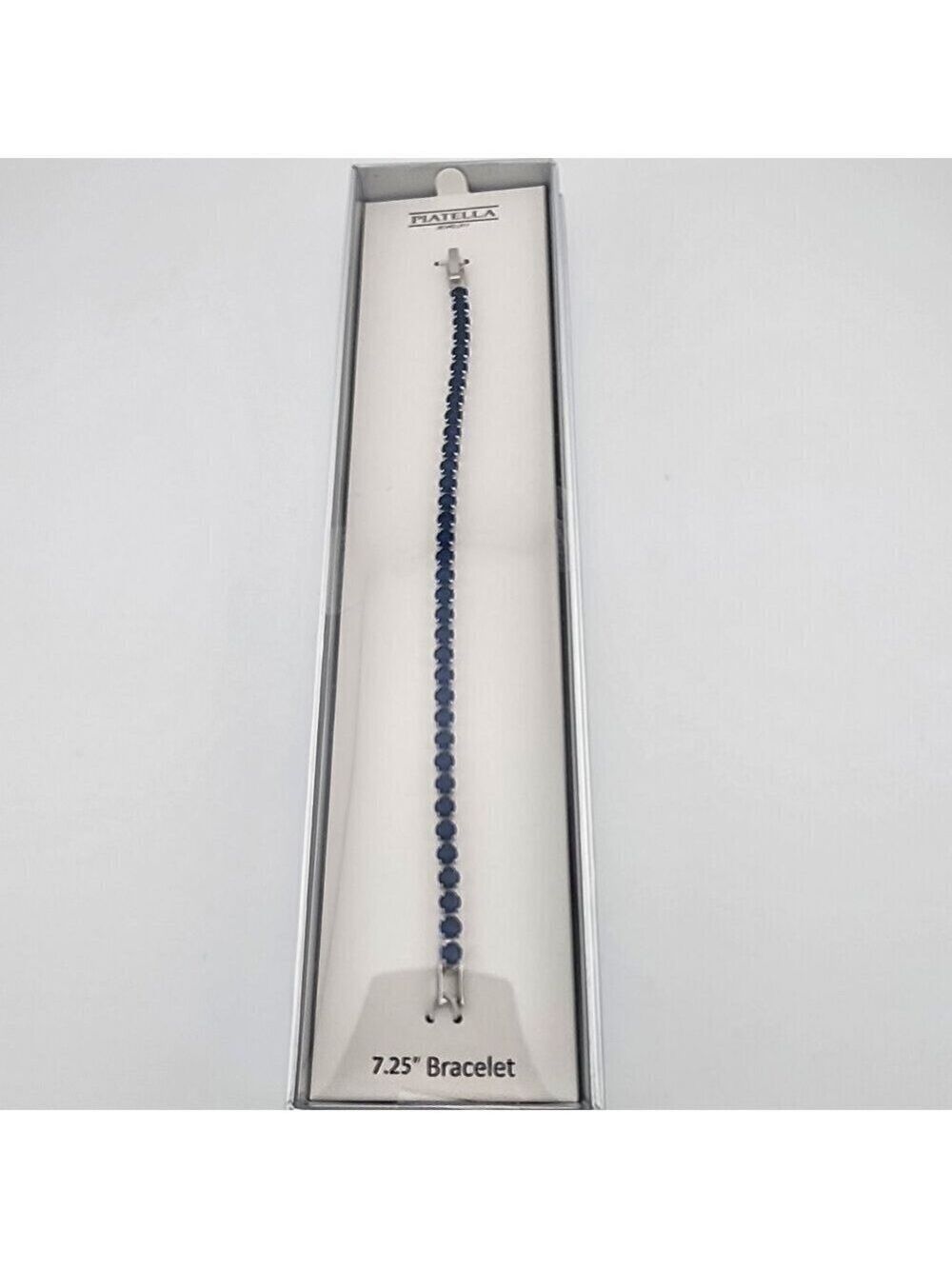 Brand New Gold Plated Blue Gemstone Bracelet